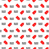 Vector illustration. Banner Black Friday sales. Seamless pattern