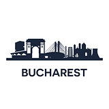 Bucharest City Skyline