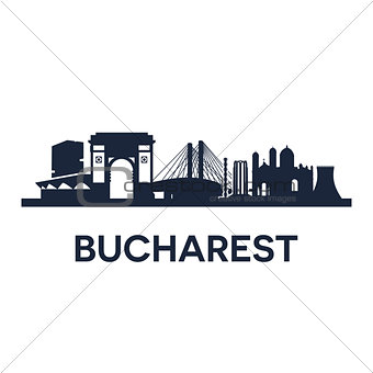 Bucharest City Skyline