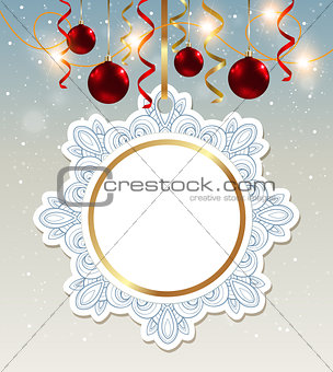 Decorative Christmas banner