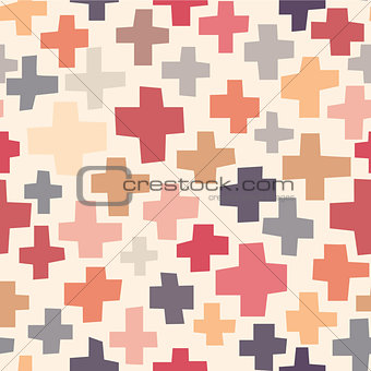 Seamless pattern crosses