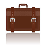 Travel Leather Suitcase