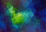 space abstract polygonal background