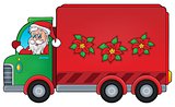 Christmas theme delivery car image 1