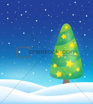 Stylized Christmas tree topic image 4