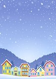 Winter theme with Christmas town image 6