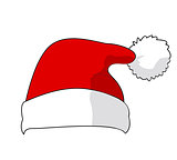Santa Claus hat, vector 