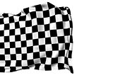 Background with waving racing flag