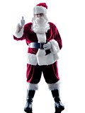 santa claus Thumbs Up silhouette isolated