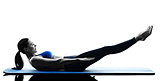 woman pilates exercises fitness isolated