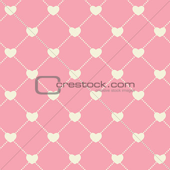 Romantic Seamless Pattern Background Vector Illustration