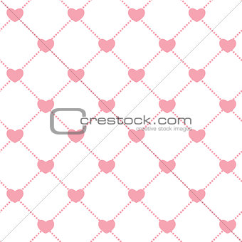 Romantic Seamless Pattern Background Vector Illustration
