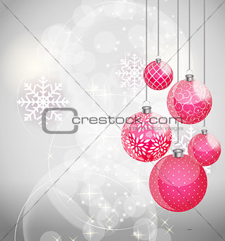 Abstract beauty Christmas and New Year background. Vector Illustration