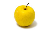 Golden Delicious apple with a mellow, sweet flavor and beautiful yellow skin