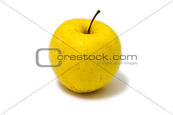 Golden Delicious apple with a mellow, sweet flavor and beautiful yellow skin