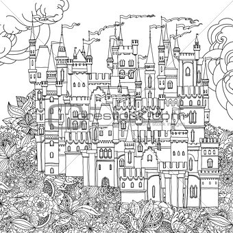ornamental castle from a fairy tale