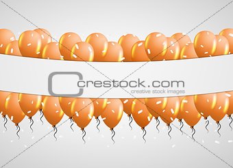 balloons on gray background