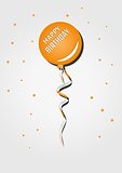 balloon with birthday wish