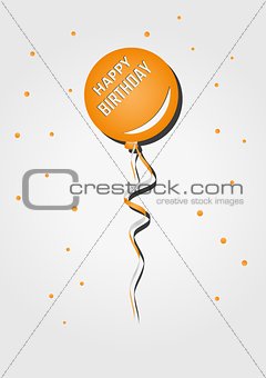 balloon with birthday wish