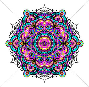 Ornament beautiful background with mandala. Perfect cards for your design. Vector illustration, EPS10