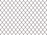 Fence from rusty mesh