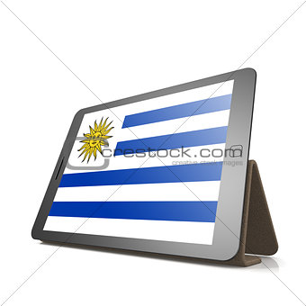 Tablet with Uruguay flag
