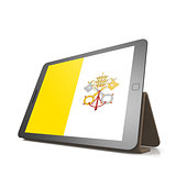 Tablet with Vatican City flag