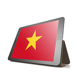 Tablet with Vietnam flag