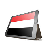 Tablet with Yemen flag