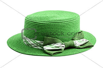Green Summer hat.