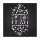 Jingle all the way - typographic element