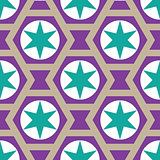 Seamless stars background in vector