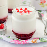 Natural Yoghurt with Raspberry Jam