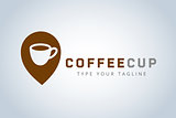 Vector coffee cup logo template