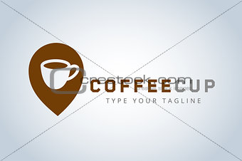 Vector coffee cup logo template