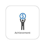 Achievement Icon. Business Concept. Flat Design.