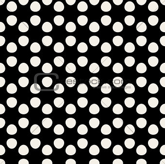 Vector Seamless Hexagonal Circle Rounded Pattern