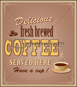 banner for coffee