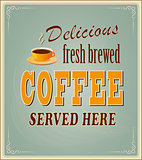 banner for coffee
