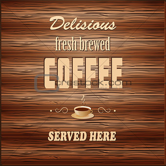 banner for coffee house