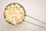 scoop of sauerkraut