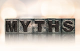 Myths Concept Vintage Letterpress Type