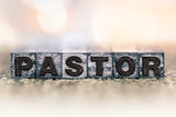 Pastor Concept Vintage Letterpress Type