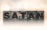 Satan Concept Vintage Letterpress Type