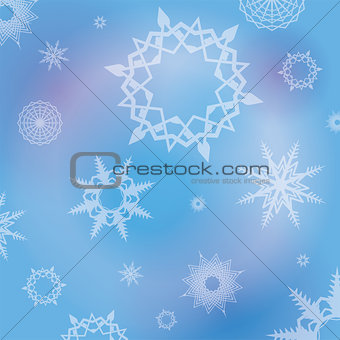 Winter Snowflakes Background Illustration