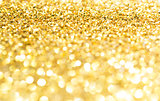 Golden glitter texture christmas background