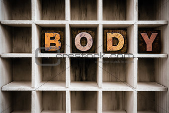 Body Concept Wooden Letterpress Type in Draw