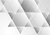 Grey abstract corporate tech background