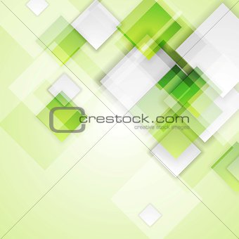 Light green squares abstract vector background
