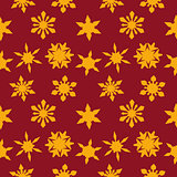 Christmas background with Golden snowflakes